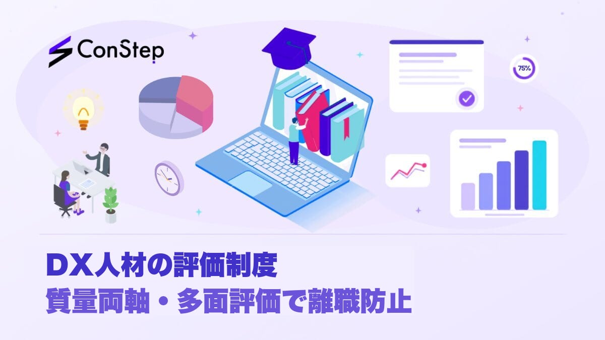 DX人材の評価制度｜質量両軸・多面評価で離職防止